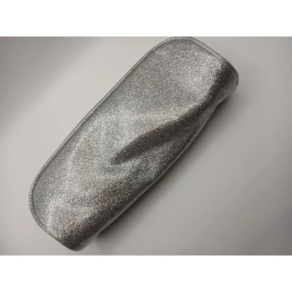 Morphe Makeup Bag Sparkly Silver Glitter Pouch Toiletry Bag Cosmetic Bag